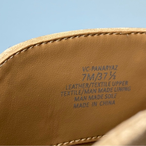 Vince Camuto Panaryaz Light Brown Suede Fringe Embellished Tall Boot 7M - Picture 12 of 15